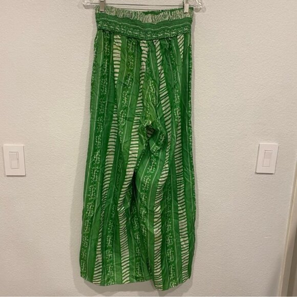 Juan De Dios San Cipriano Silk Pants Green Size Small - Picture 3 of 11